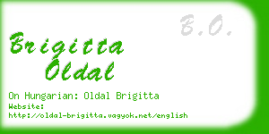 brigitta oldal business card